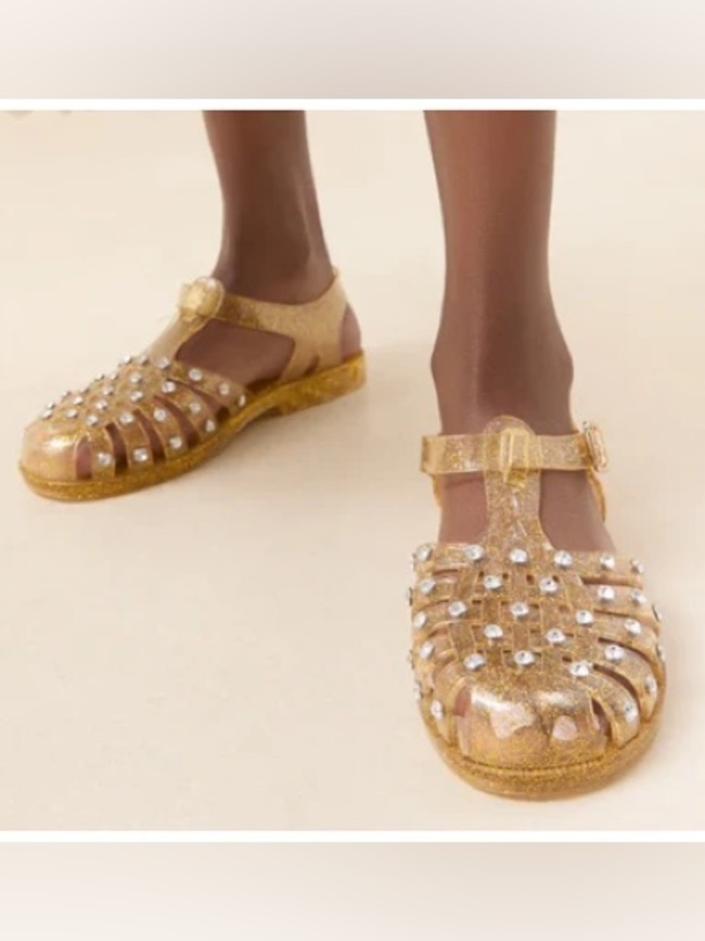 Loeffler Randall Rhys Glitter Jelly Sandals